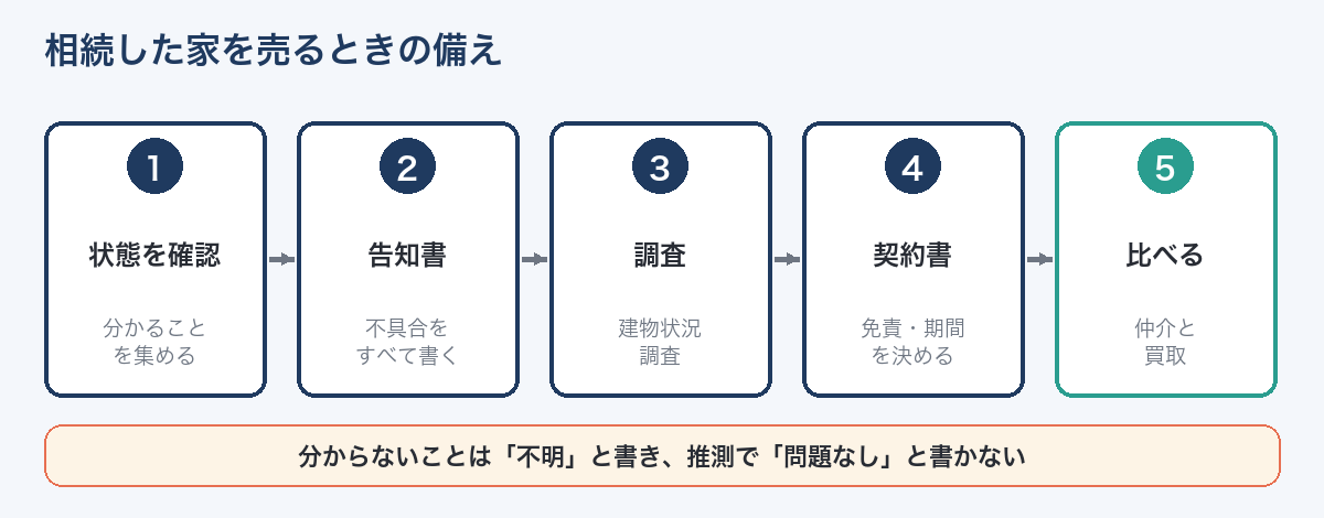 相続した家を売るときの契約不適合責任への備え